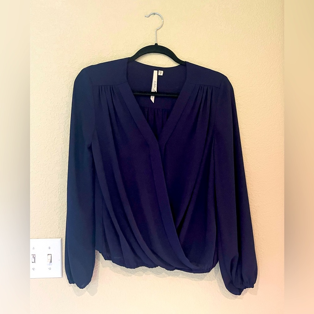 Bellatrix navy blouse